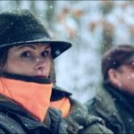 Women Hunter in Winter Hunting Clothing