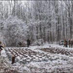Hunting Field in Winter Snow