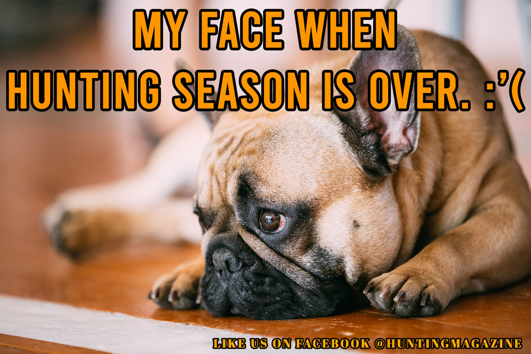 Hunting Meme: My Face When Hunting Season is Over | Hunting Magazine