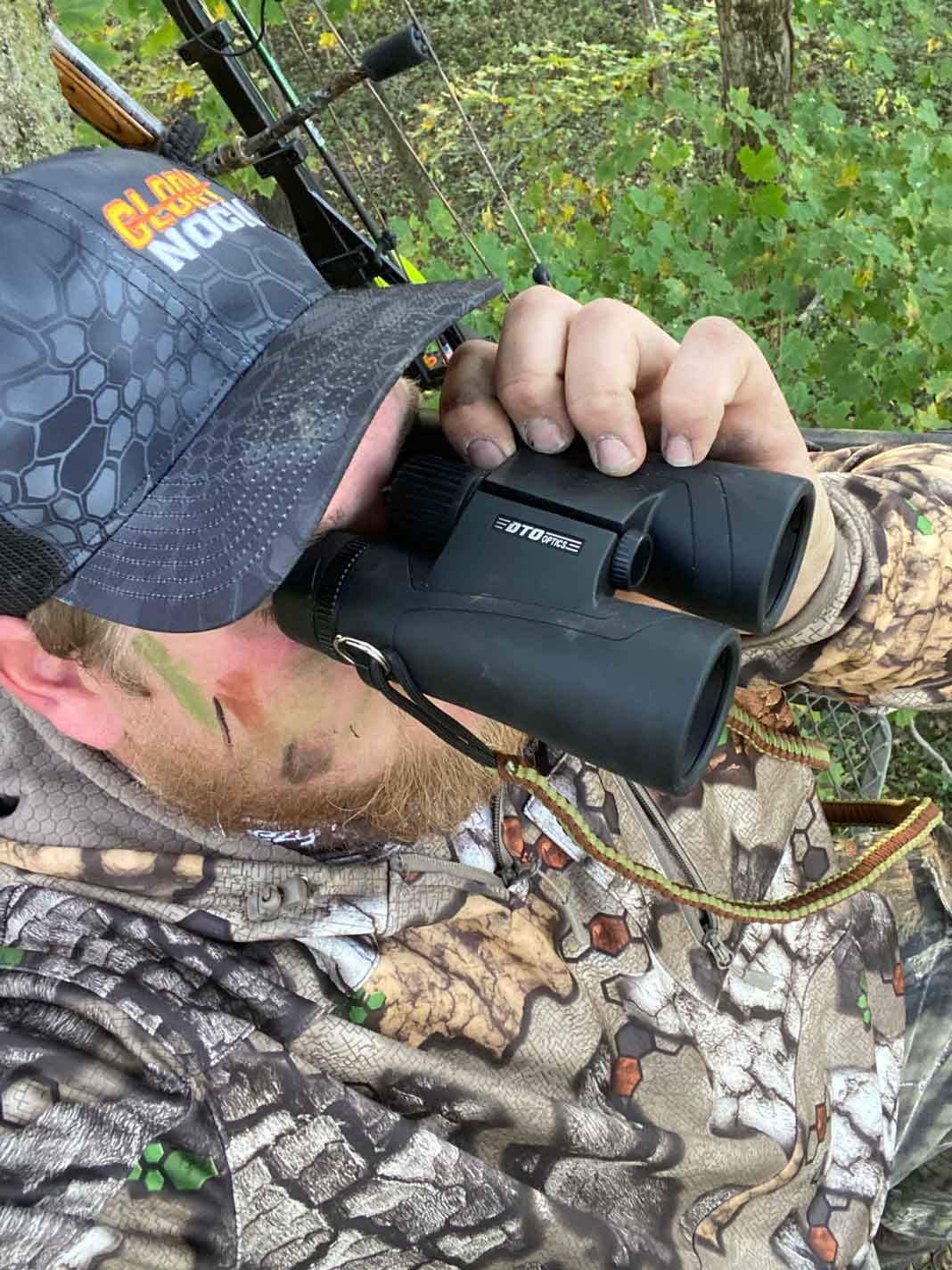 Team member Lance Stodden of Breaking Edge Outdoors is watching the field for deer entering | Hunting Magazine
