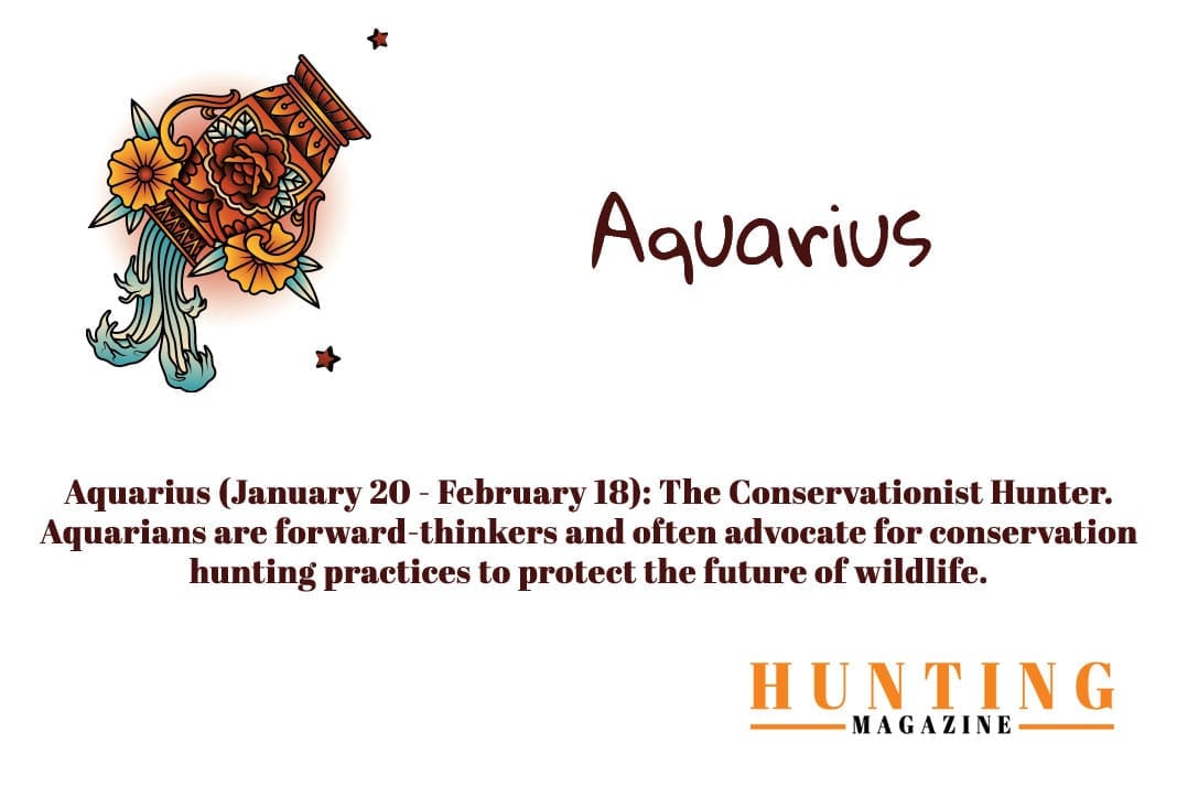 Hunter Zodiac Sign Aquarius Hunting Magazine