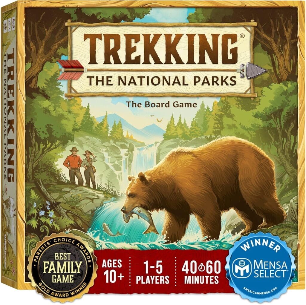 Trekking The National Parks 3rd Edition - The Award-Winning Family Board Game Great for Kids Ages 10 and Up Easy to Learn Designed for National Park Lovers by Underdog Games