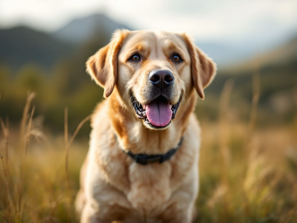 Labrador Retriever in the outdoors doing what it was bred to do hunting