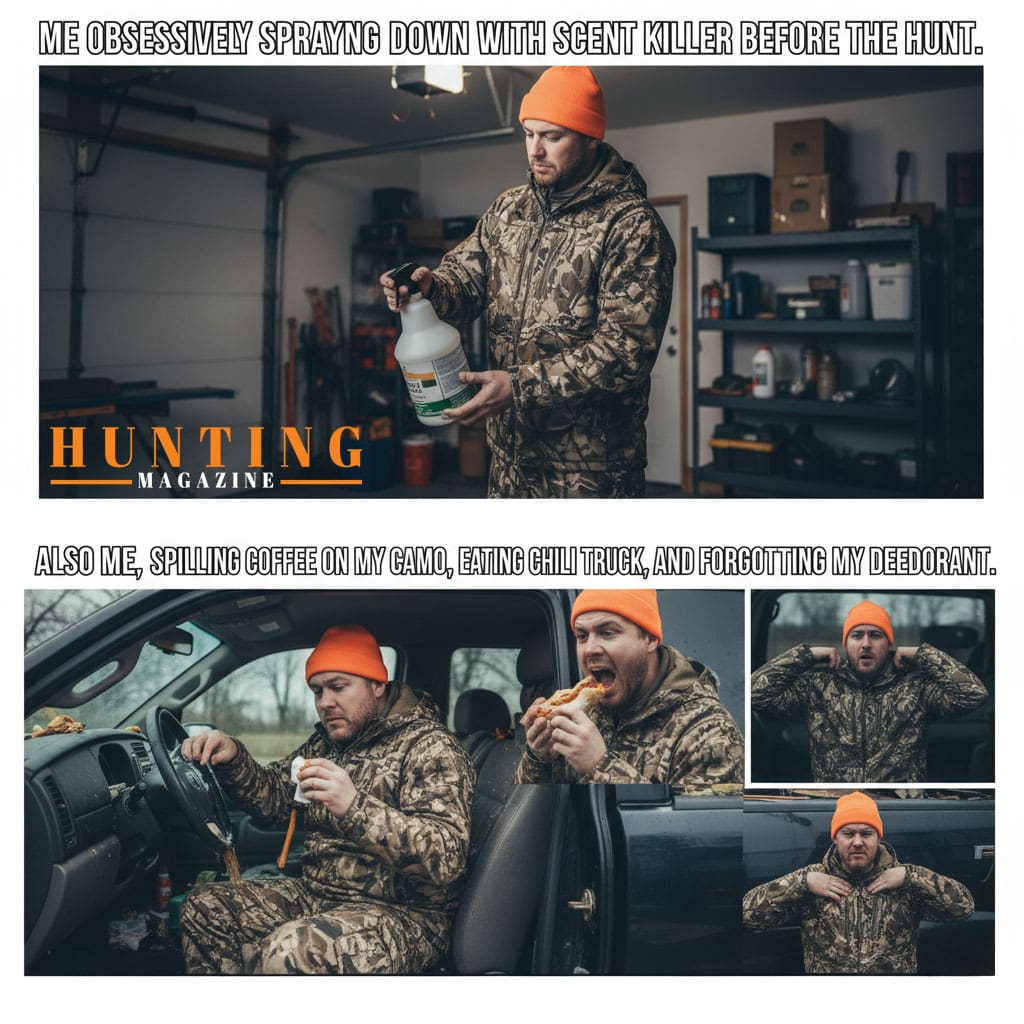 Scent Control Struggle Hilarious Hunting Meme & Viral Fail Hunting Magazine