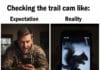 Trail Cam Reality: The Blurry Squirrel Expectation Hunting Meme Trail Cam Reality The Blurry Squirrel Expectation Hunting Meme Hunting Magazine