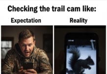 Trail Cam Reality: The Blurry Squirrel Expectation Hunting Meme Trail Cam Reality The Blurry Squirrel Expectation Hunting Meme Hunting Magazine