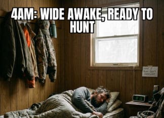 4AM Hunting vs 7AM Monday: The Struggle Is Real 4am hunt oversleep work meme
