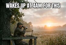 Wakes Up at 4AM to Hunt But Not for Work? So Real 4am hunting vs work alarm meme