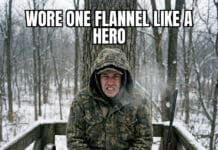 One Flannel, Zero Sense: A Deer Hunting Meme Classic brutally underdressed cold regret meme
