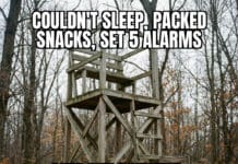The Sleepless Hunter Meme Every Deer Camp Knows opening day hype vs empty stand meme