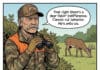 Ol’ Rutgers Comic: The Deer That’s “Onto Us” deer fakin indifference comic