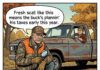 Ol’ Rutgers Deer Hunting Cartoon: Tax Season Scat ol rutgers deer scat taxes comic