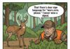 Ol’ Rutgers Reads Deer Sign Language | Hunting Cartoon ol rutgers deer sign language comic